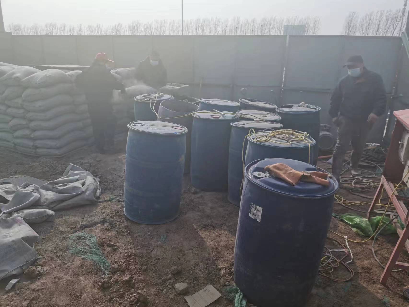 幸福路街道水泥注浆